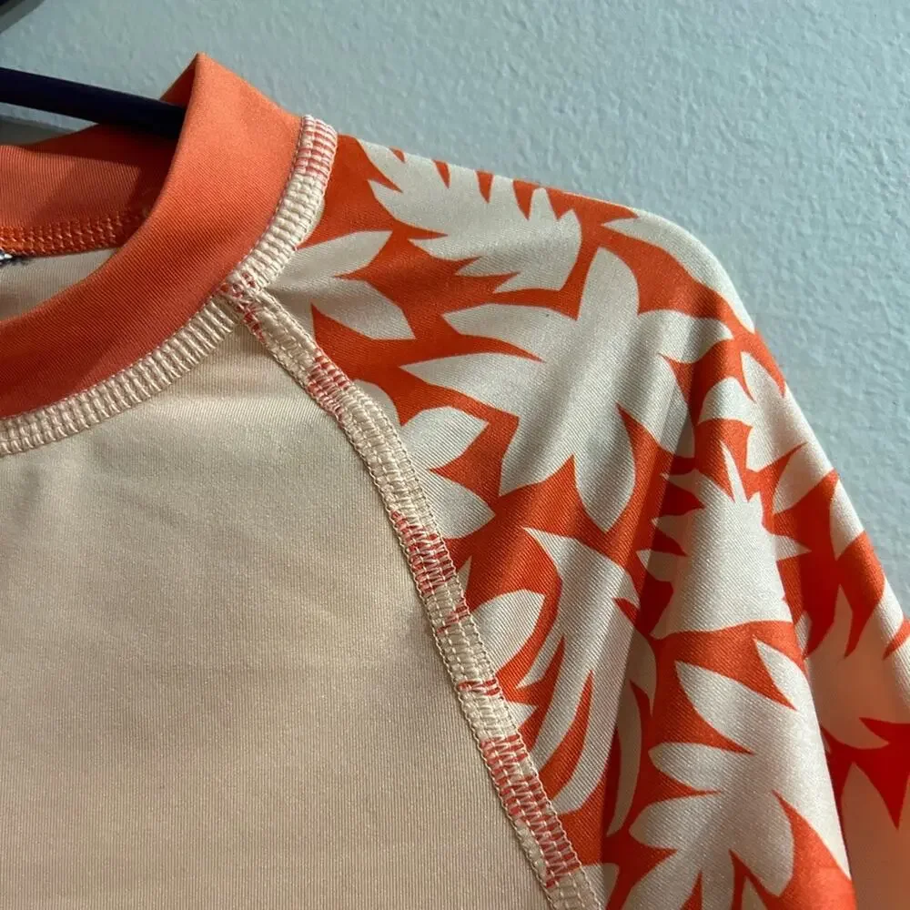 REI Kids Orange Swim Rash Guard